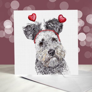 Perro pumi húngaro - Variedad de tarjetas de aniversario y de San Valentín - Tarjeta de "Te amo" para amantes de los perros - Divertido San Valentín de parte del perro