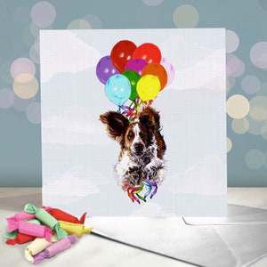 Carte de voeux Welsh Springer Spaniel - Variété de cartes d'anniversaire Gundog / Vierge à l'intérieur / Carte du chien
