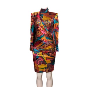 Vestido azul dorado original store