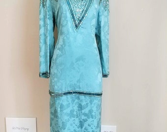 light teal dress