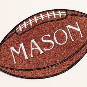 Football Iron-on Patch Large Iron on Custom Name Football Patch