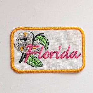 Florida Patch - State Flower Iron-on Patch