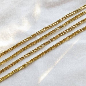 4 Row Gold Cake Ribbons REAL Clear Rhinestone Chain Trims Diamond Cake  Banding 1 Yard Lowest Price 