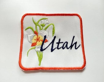 Utah Patch - State Flower Iron-on Patch