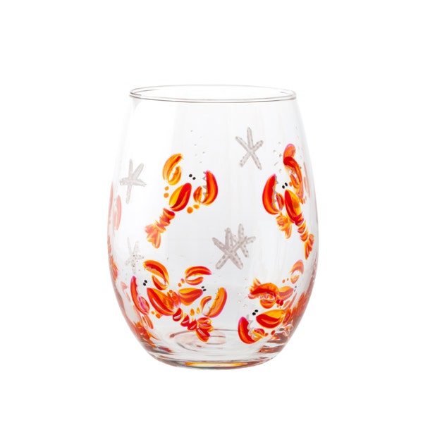 Bottoms Up Lobster Wine Glass