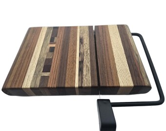 192033 Exotic wood cheese slicer   9"x 6" x 1.25"