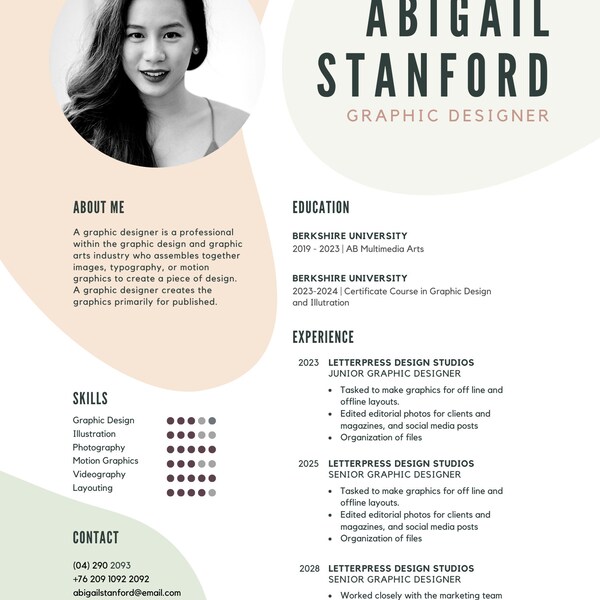 Marble Resume Template