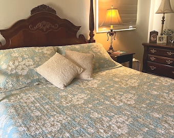 Laura Ashley Coverlet and Matching Shams