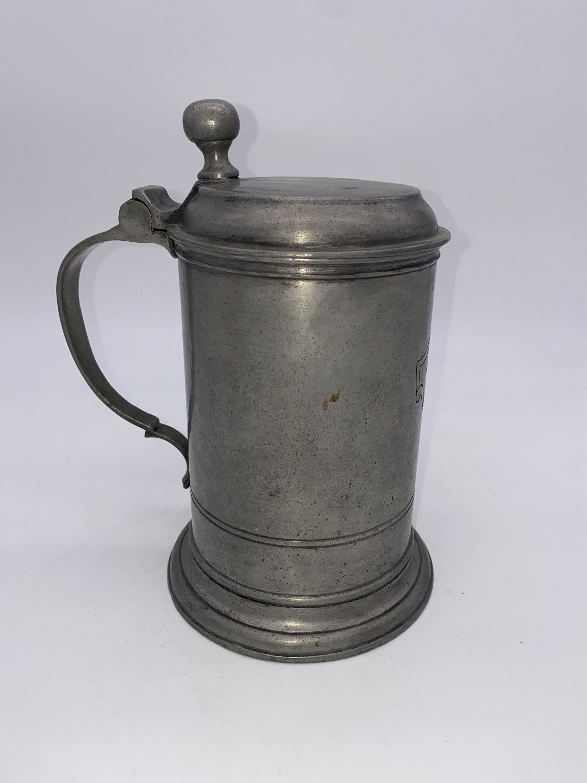 Antique Pewter Tankard Rare Find Etsy