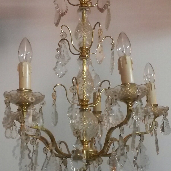 See nice French Cut Crystal Chandelier