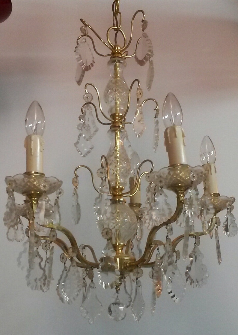 Ver nice French Cut Crystal Chandelier
