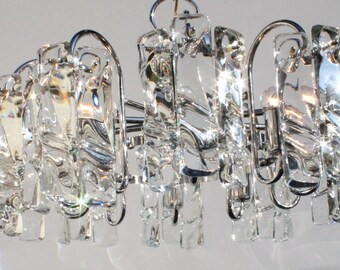 Very exclusive very large 26"! modern mid century Austrian Kalmar chandelier