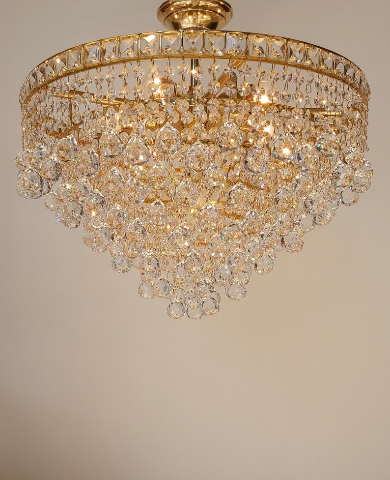 A Vintage Swarovski Crystal Chandelier Etsy