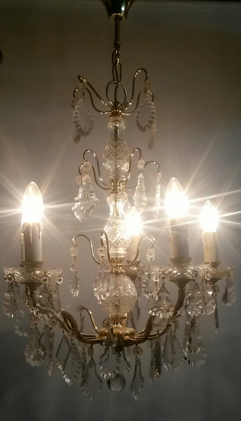 Ver nice French Cut Crystal Chandelier