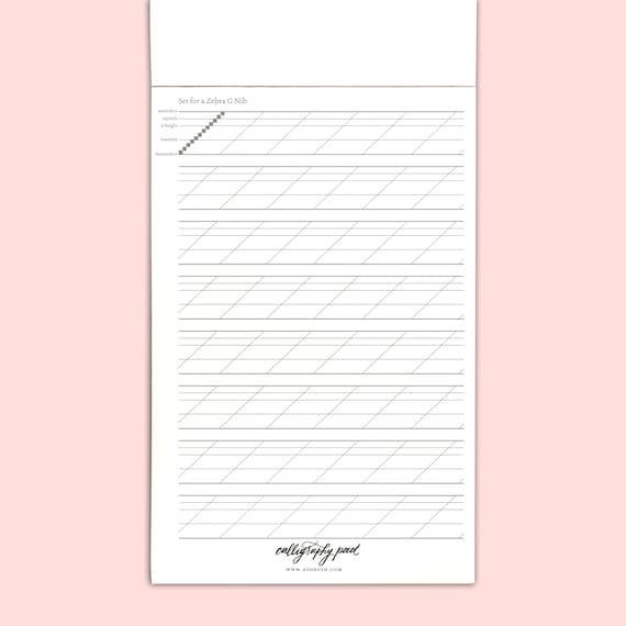 Calligraphy Practice Workbook : Calligraphy and Hand Lettering Practice  Notepad: Modern Calligraphy Slant Angle Lined Guide, Alphabet Practice &  Dot