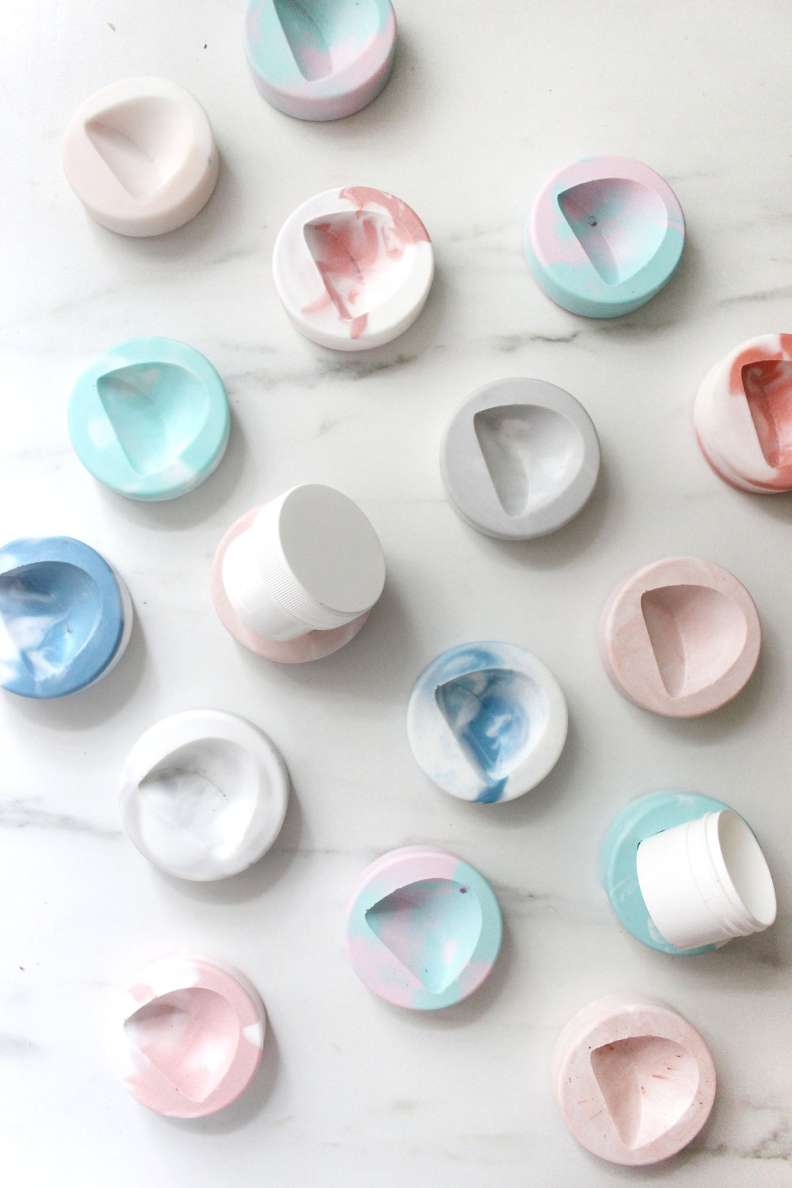 Tilted Calligraphy Ink Holder in Gray Mint Blush and Pastel Etsy