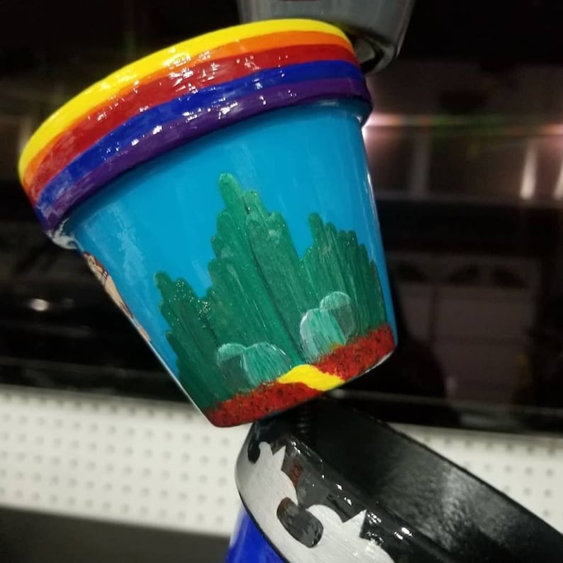 Wizard of Oz Tiltled Flower Pots With Stand Hand Painted Etsy