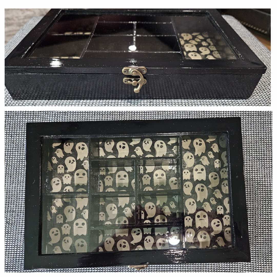 Ghost Theme Storage Box, Hand Painted Crystal Jewelry Organizer - Etsy