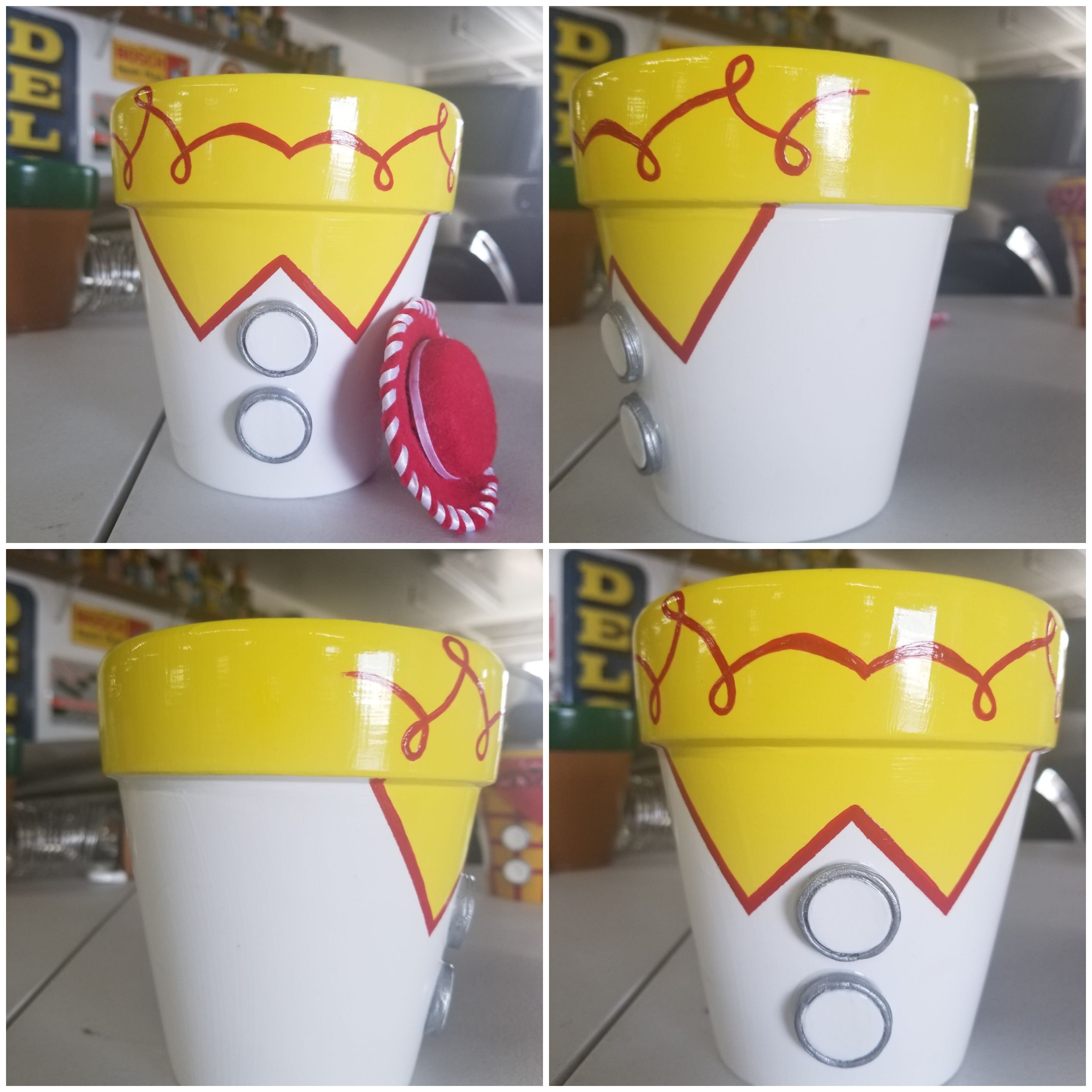 Hand Painted TOY STORY Clay Pots 5 Etsy