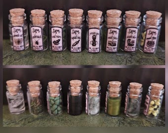 Apothecary Miniatures, set of 8, 1:12 scale