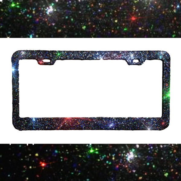Multi Colored License Plate Frame Etsy