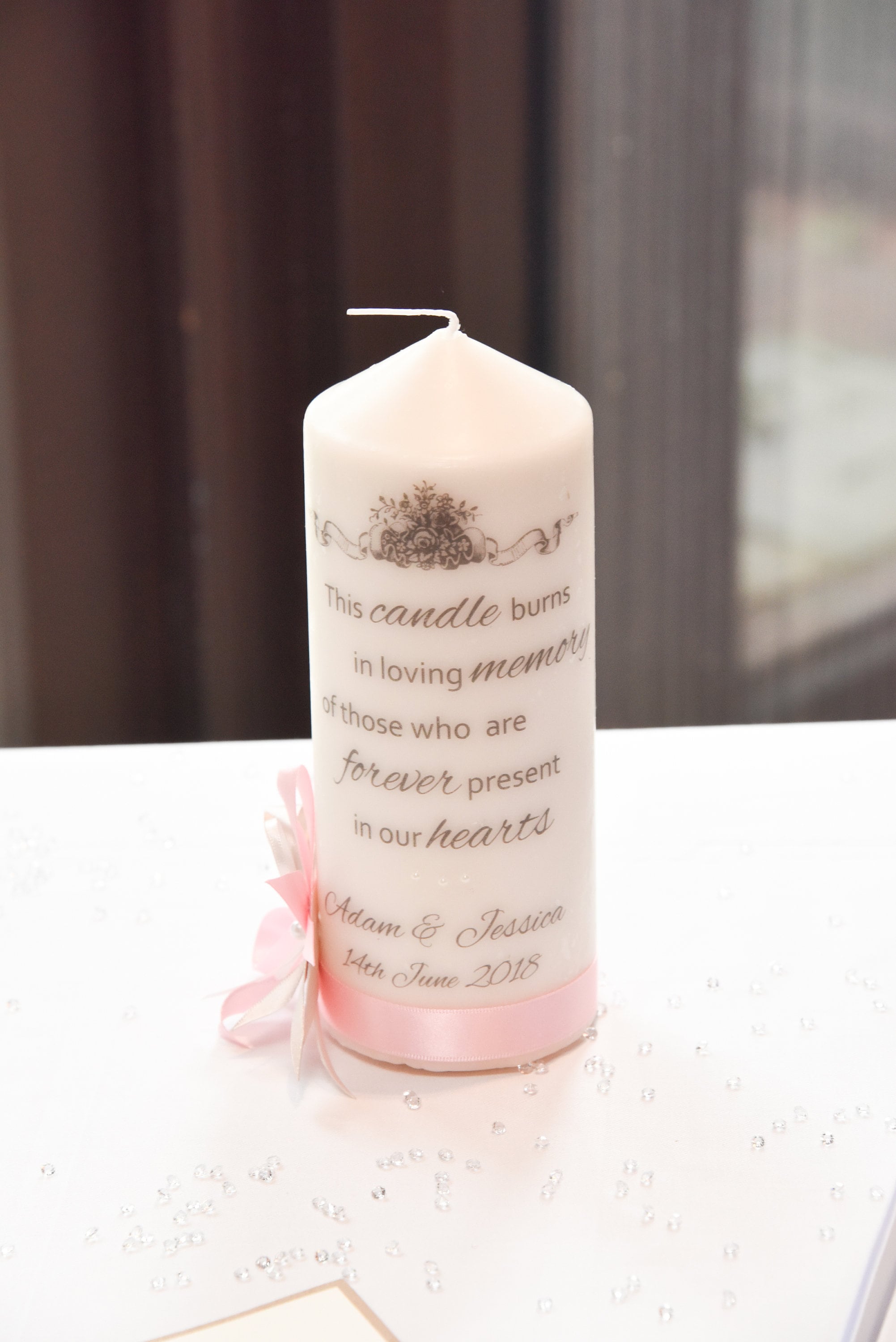 Memorial Candle / Personalised/ Wedding/ Loving Memory/ Etsy UK