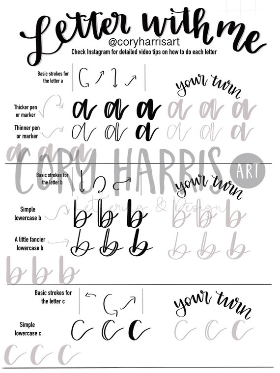 A-G Lettering Guide