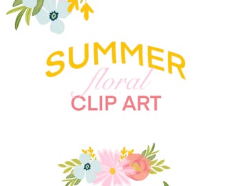 Summer Floral Clip Art