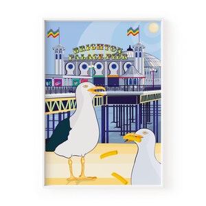 Brighton Pier Brighton Travel Poster Print