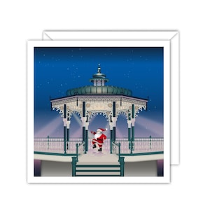 Kerstkaart voor muziektent in Brighton