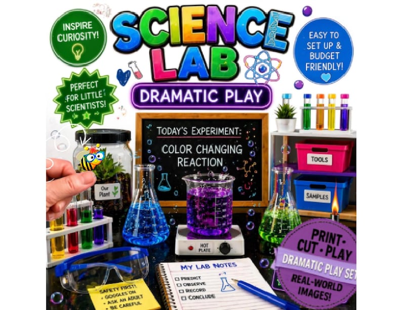 Science Lab Dramatic Play | Printable | Digital Download | Pretend Play ...