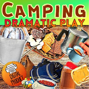 Camping Dramatic Play | Camping Pretend Play | Camping Bulletin Board | Camping Activity |  Camping Theme | Preschool Play | Travel Toy