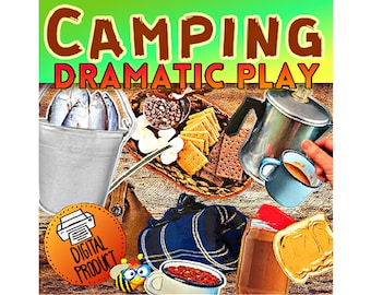 Camping Dramatic Play | Camping Pretend Play | Camping Bulletin Board | Camping Activity |  Camping Theme | Preschool Play | Travel Toy