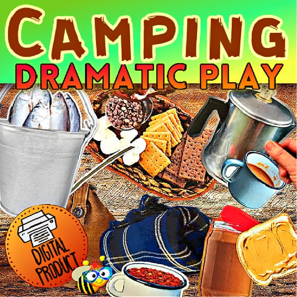 Dramatic Play Camping | Camping Pretend Play | Camping Bulletin Board | Camping Activity|  Preschool Play| Travel Toy