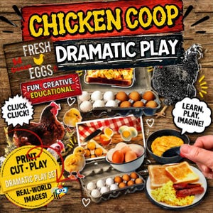 Chicken Coop Dramatic Play | Chicken Life Cycle | Homeschool Chicken | Chicken Pretend Play | Chicken Theme | Farm Theme