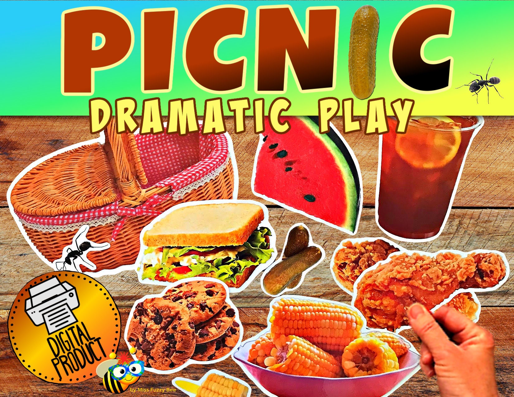 Dramatic Play Picnic Picnic Activity Preschool Play Prek Etsy