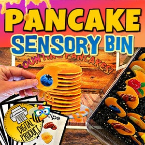 Zähl-Aktion | Pfannkuchen Aktivität | Zählen von 1 bis 10 | 1:1 Schriftverkehr | Zentrum Aktivitäten | PreK Printable | Pfannkuchen-Thema