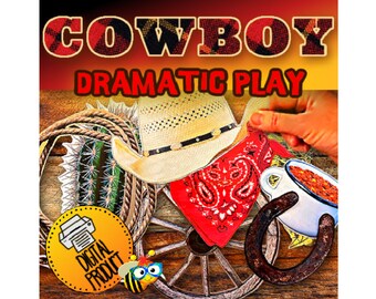 Dramatic Play Cowboy | Cowboy Pretend Play | Preschool Toy | Preschool Play | Wild West Activity | Homeschool Play