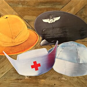 Community Helper Hats Dramatic Play | Hat Pretend Play | Community ...