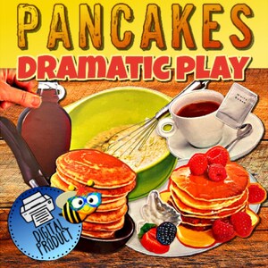 Pancake Shop Dramatic Play | Pancake Dramatic Play | Pancake Activity | Pretend Play | Food Printable | Preschool Play | Homeschool Play