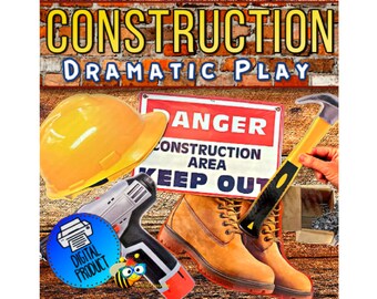 Dramatic Play Construction  | Pretend Tools, Lunch, and  Community Fun | Printable Preschool Homeschool