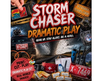 Sturmjäger-Rollenspiel | Wetter-Rollenspiel | Wetteraktivität | Meteorologenaktivität | Theaterstück für den Heimunterricht | Tornadoaktivität