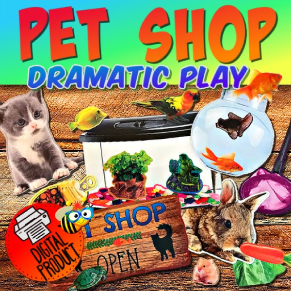 Dramatic Play Pet Shop | Pet Shop Dramatic Play | Pretend Play | Pet Activity | Preschool | PreK | Homeschool