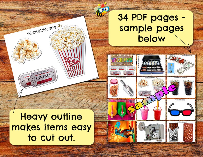 Dramatic Play Movie Theater Pretend Play Movie Theater Printable