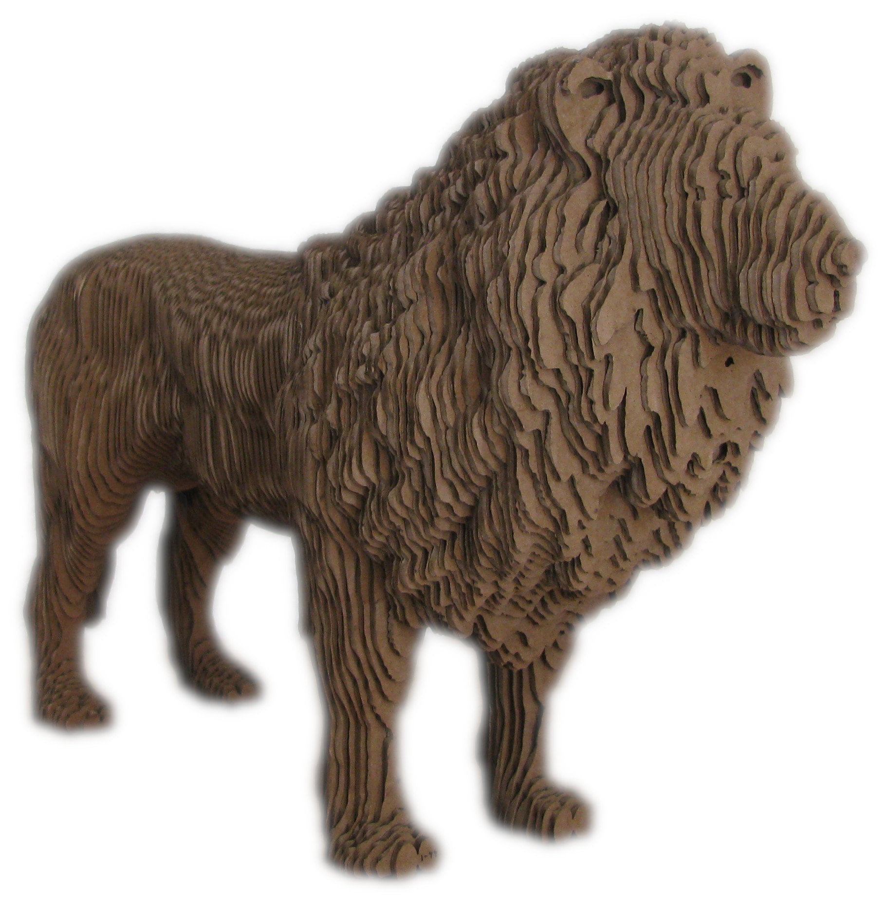 statue de Lion en Carton Recyclé - Fabrication Française Ecologique Lion King