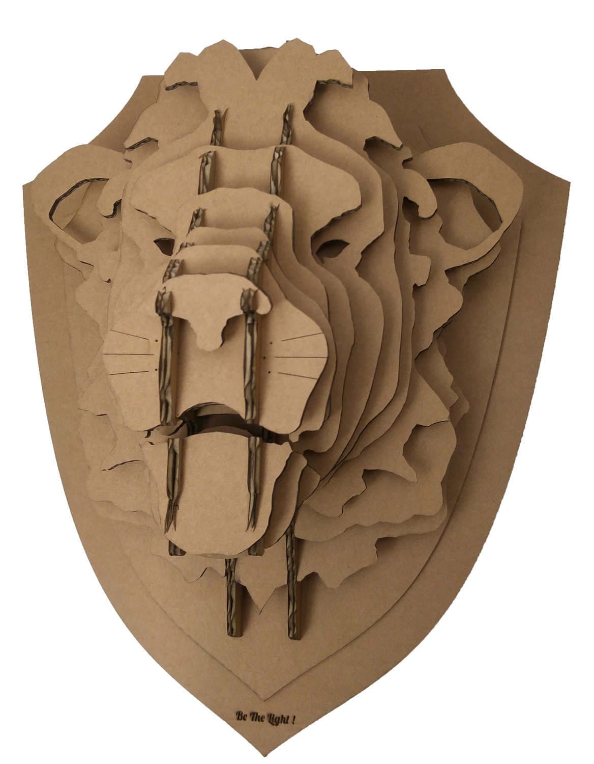 Trophée Tête de Lion Diy Puzzle 3D Pour Enfants