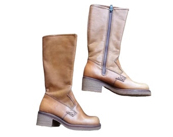 New vintage children's boots Size 30 and T31 Unisex - 50s/60s / VINTAGE 50's / Retro boots France / new old stock / Magic'Puce