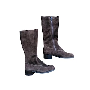 New vintage children's boots Size 30 Unisex - 50s/60s / VINTAGE 50's / Retro boots made in France / new old stock / Magic'Puce