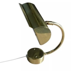Gold wall light design by Sergio Bernardi - Italy / Designer wall light / Italia Design / Vintage gold wall light / Magic&#39;Puce designer lamp
