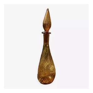 Vintage Empoli Italian carafe in blown glass / bottle/ Vintage glass // Magic&#39;Puce //